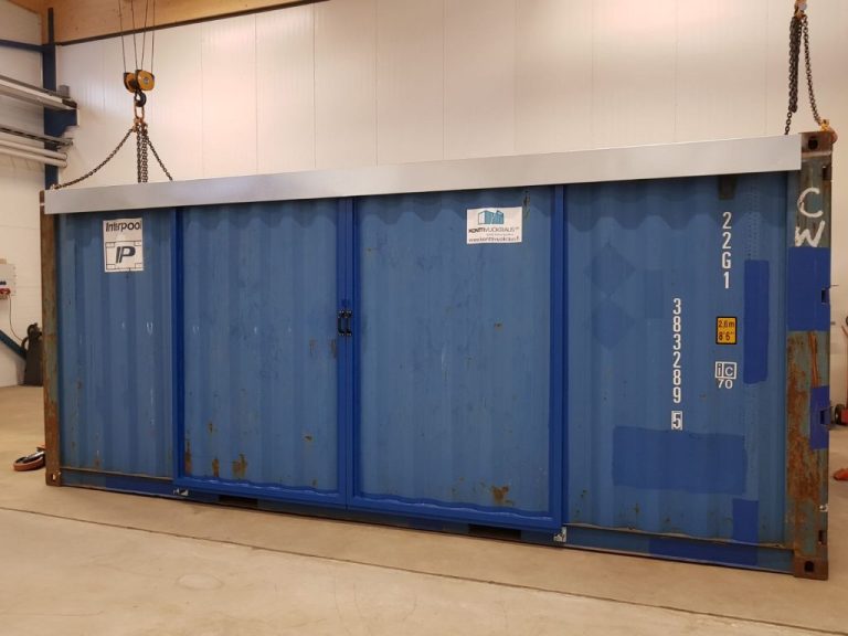 20ft Hi Cube Container (9′ 6″ high) suitable for IBC storage Sliding Door - Image 4