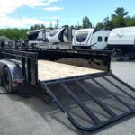2024 PJ Trailers 7×14 7K Powder Coated Open Utility w/Rear Ramp Gate, Solid Metal Side Walls - Image 2