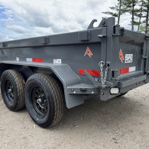 2024 RawMaxx 5X10 7K Powder Coated Dump Trailer w/Tarp Kit