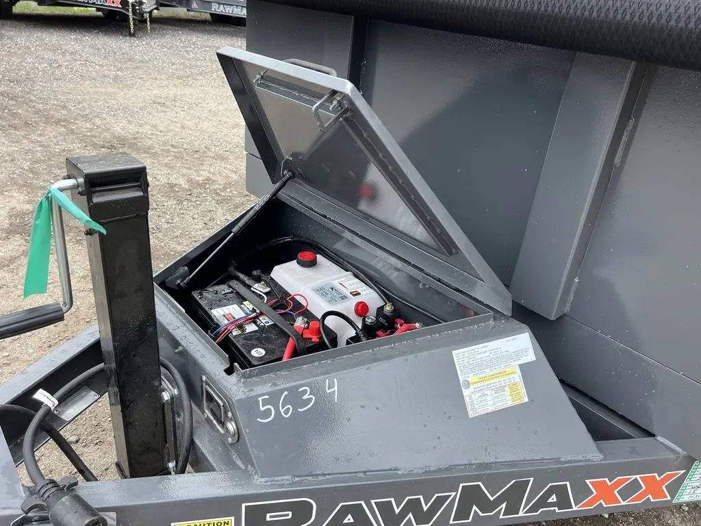 2024 RawMaxx 5X10 7K Powder Coated Dump Trailer w/Tarp Kit - Image 18