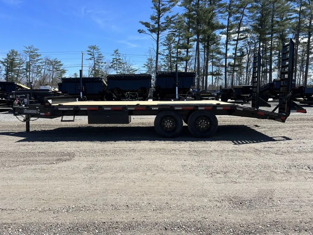 2024 Diamond C 8.5×20 20K Deckover Equipment Trailer w/ 72” Flip-Knee Ramps - Image 7