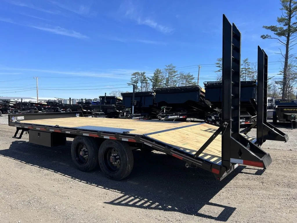 2024 Diamond C 8.5×20 20K Deckover Equipment Trailer w/ 72” Flip-Knee Ramps - Image 8
