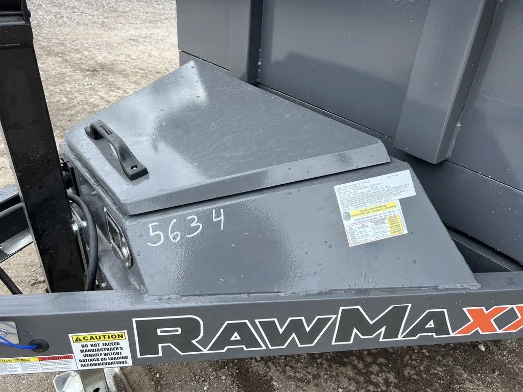 2024 RawMaxx 5X10 7K Powder Coated Dump Trailer w/Tarp Kit - Image 17
