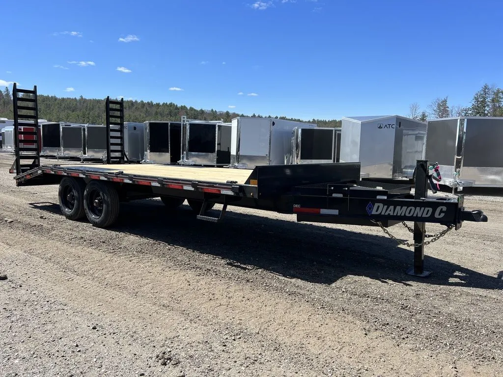 2024 Diamond C 8.5×20 20K Deckover Equipment Trailer w/ 72” Flip-Knee Ramps - Image 11