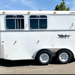 2007 Circle J 2 Horse Trailer Slant Load