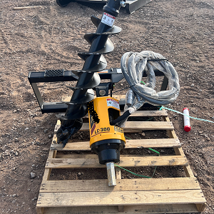 2026 Belltec Auger Drive & 9" Rock Bit Skidsteer Attachment