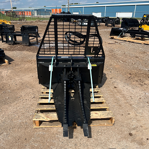 2026 Jenkins Iron & Steel Super Duty Tree Puller w/ Guard Skidsteer Attachment